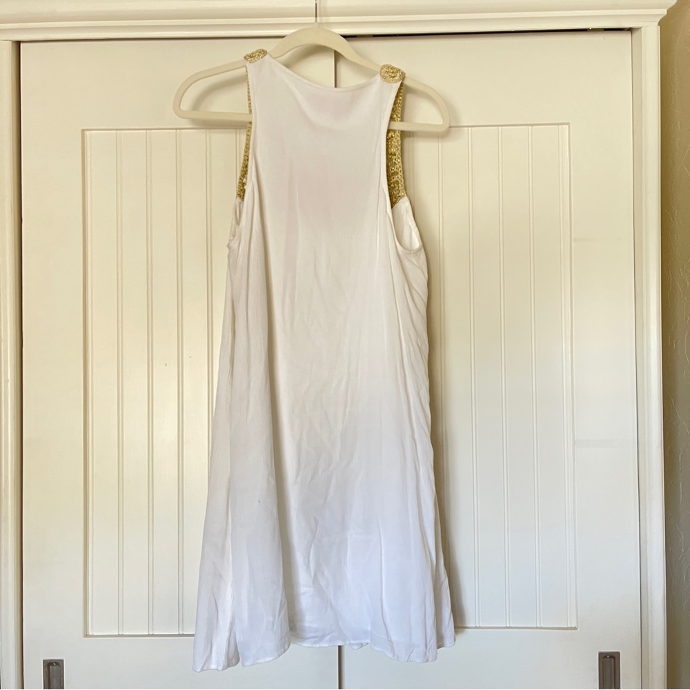 Lilly Pulitzer White Dress with Gold Accents - Picture 3 of 3